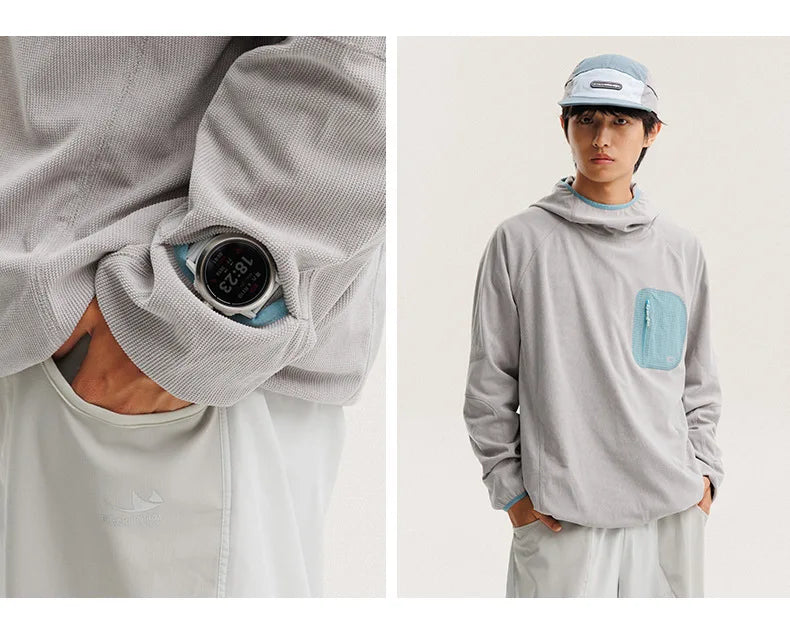 Outdoor Sports Lightweight Quick-Dry Hooded Fleece Training Top Unisex Design with Multiple Color Options Outdoor Camping Hoodie