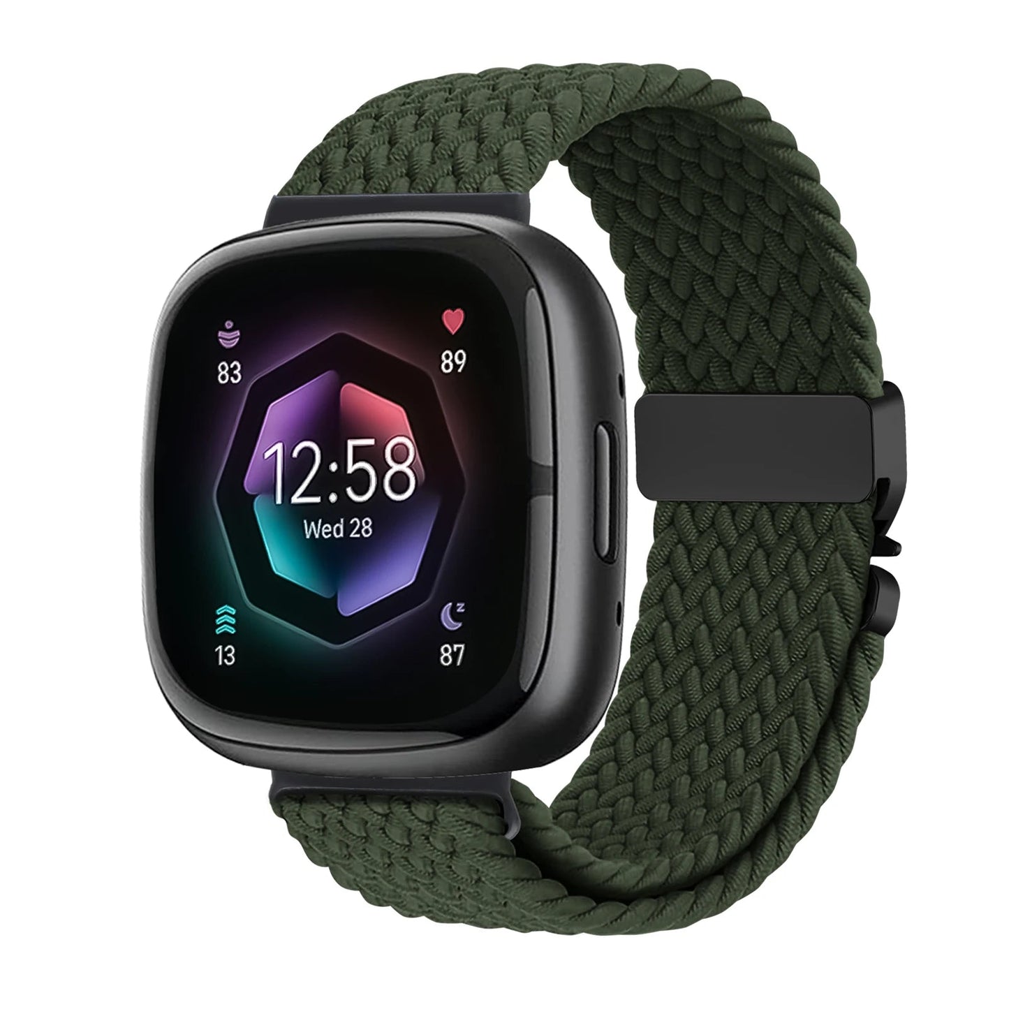Parachute Braided Strap for Fitbit Versa 4 3 Sense 2 band Accessories replacment nylon correa Bracelet for Fitbit Versa 4 Strap SwiftNest