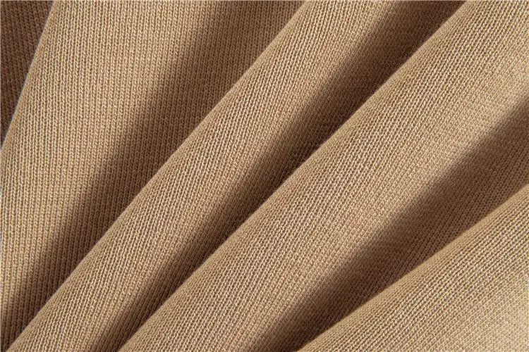 Fashionable Casual Suit for Women 2025 Spring and Autumn V-neck Contrasting Sweater Loose Wide-leg Pants Two-piece Set