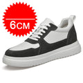 Fashion Men Casual Shoes Men Low Cut Sneakers Breathable Height Increasing Shoes 6/8/10CM Thick Sole Hard-Wearing Male Footwear