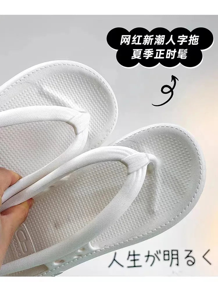 high-heeled sandals Flip-flops, men and women can wear anti-skid wear-resistant jacketed thick slippers in summer 2023