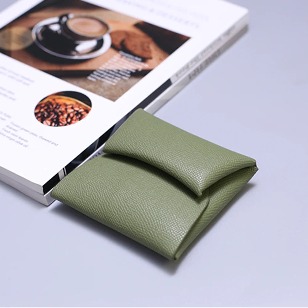 محفظة نقود من الجلد الأصلي للنساء والرجال بتصميم فاخر، حقيبة بطاقات ائتمان قابلة للطي، حروف مخصصة، حقيبة نقود صلبة، محفظة صغيرة