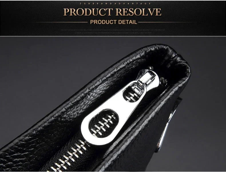 حقيبة يد أصلية من SENOFAN للرجال مخططة من جلد البقر الطبيعي، حقيبة يد رجالية، محفظة بتصميم مظروف، إصدار كوري رائع