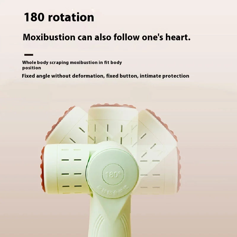 Moxibustion Scraping Massager Instrument Portable Intelligent Health and Wellness with Stone Moxibustion Scrap Board Accessories