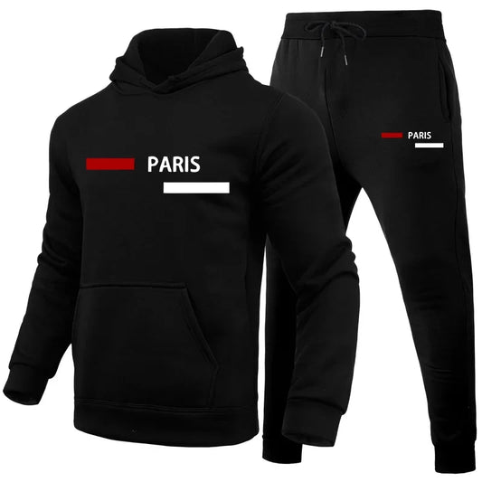 Fashion Mens Tracksuit Casual Print Sweatshirts Streetwear Outdoors Sports Jogging Mens Clothing 2025 Single Piece Hoodies Pants
