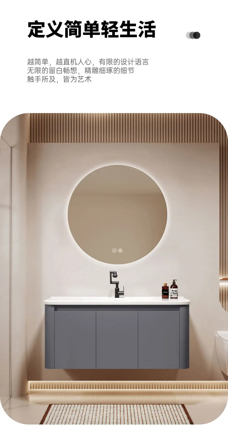 Standing Storage Bathroom Cabinet Shelf Light Mirror Organizer Bathroom Cabinet Vanity Shower Rack Banyo Dolabi Furniture