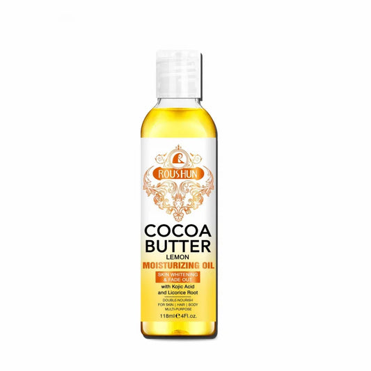 118ML Cocoa Butter Body OILlSkin care oil moisturizes and nourishes skin large capacity full body essential oil