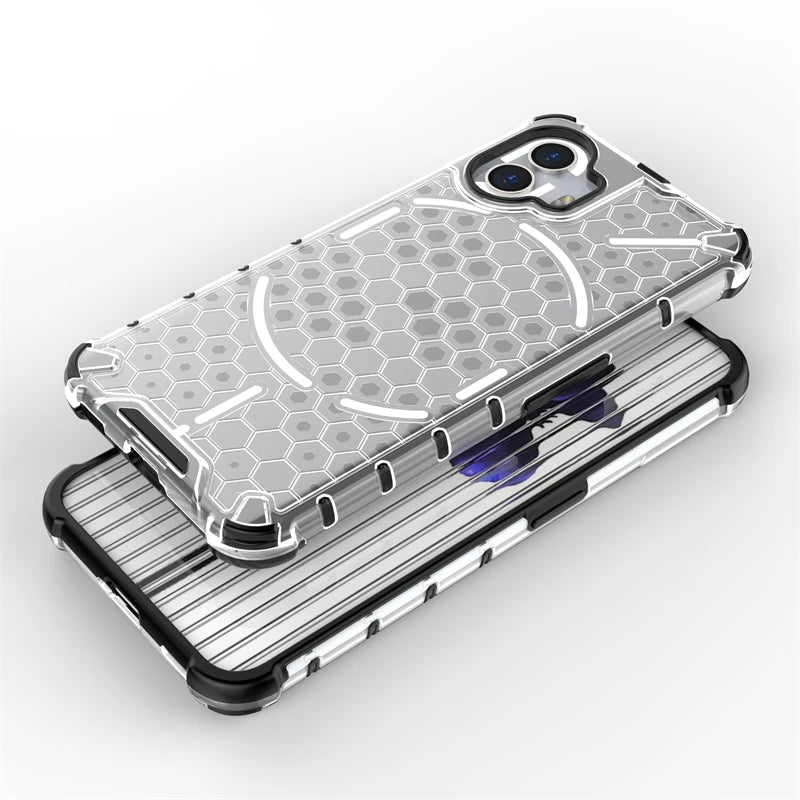 Shockproof Case for Nothing Phone 2 Cover Nothing Phone 2 Capas Transparent Bumper Honeycomb Clear Fundas Nothing Phone 2 (2)