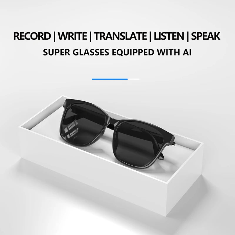 HY-C8 AI Smart Glasses Intelligent Translation Wireless Bluetooth Glasses Real-time Simultaneous Interpretation Headset