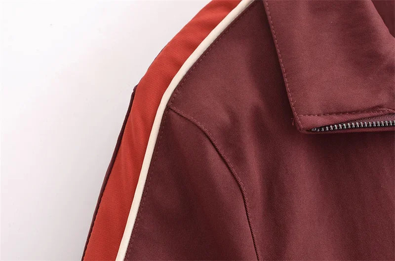 Women's Fashion Suit 2024 New Fall Side Stripe Long Sleeve Jacket Striped Casual Pants Elegant casual women's pantalon suit