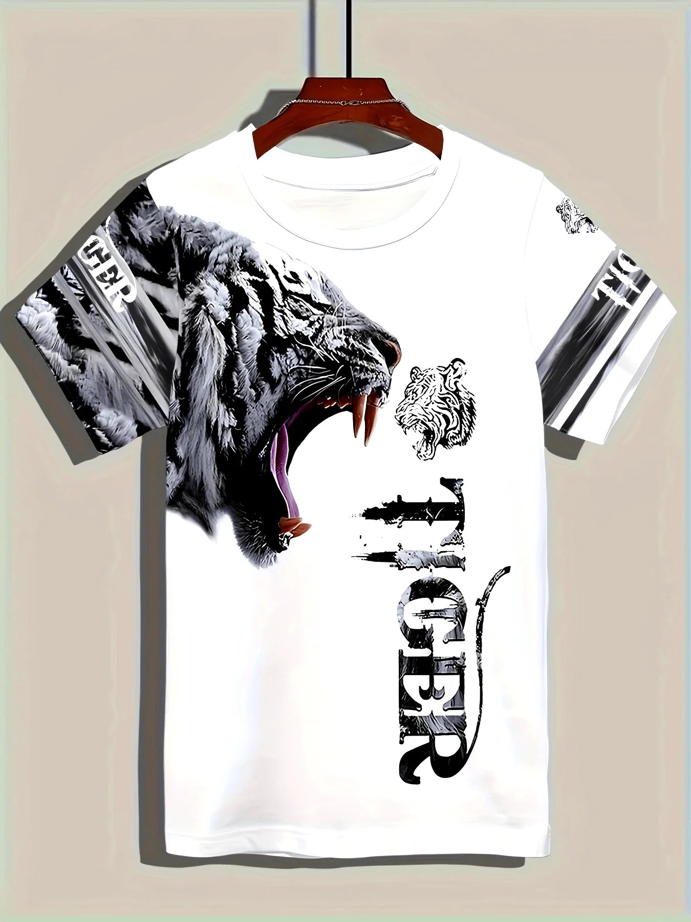 Mens Fashion Crew Neck T-Shirt - Soft,Breathable,Casual Wear