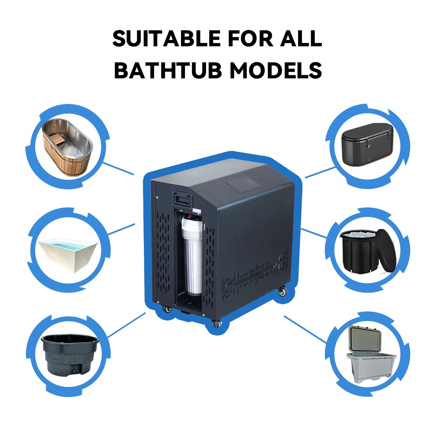 Advanced Wifi App Control for Outdoor Use Ice Bath Chiller Health and Wellness Chiller