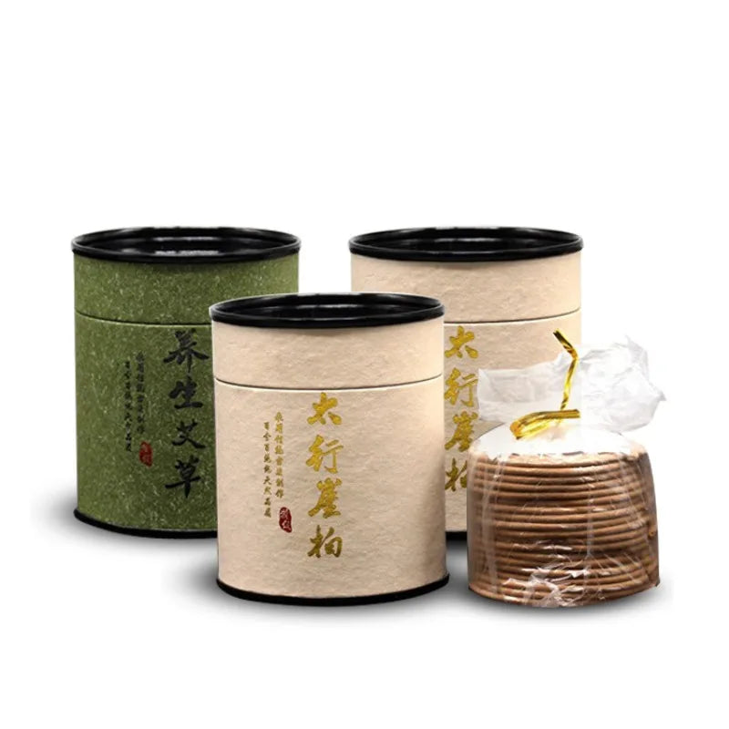 Natural Incense Coils Burn for 4 Hours. Sandalwood and Agarwood Incense Coils Are Used for Home Health and Wellness Incense