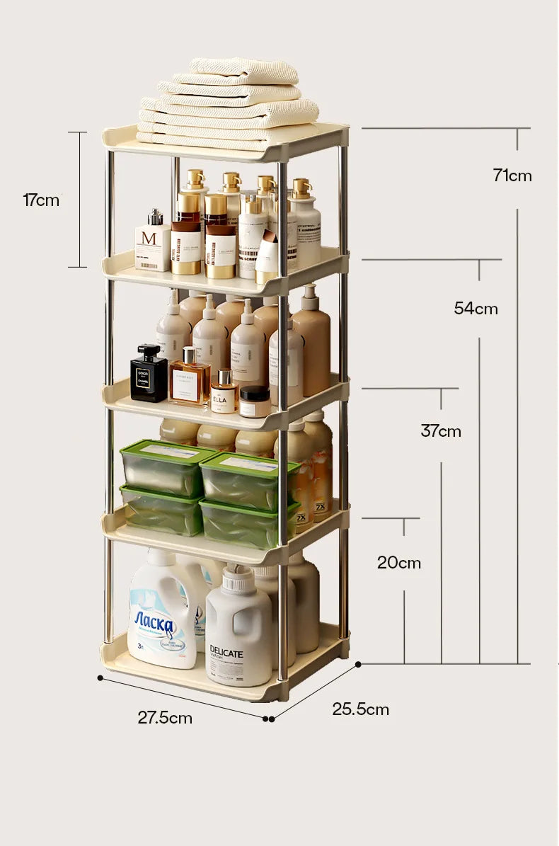 Bathroom Storage Rack Multi-Functional Washstand Desktop Cosmetics Floor Shoe Rack Pet Light Luxury Bathroom Organizing Rack