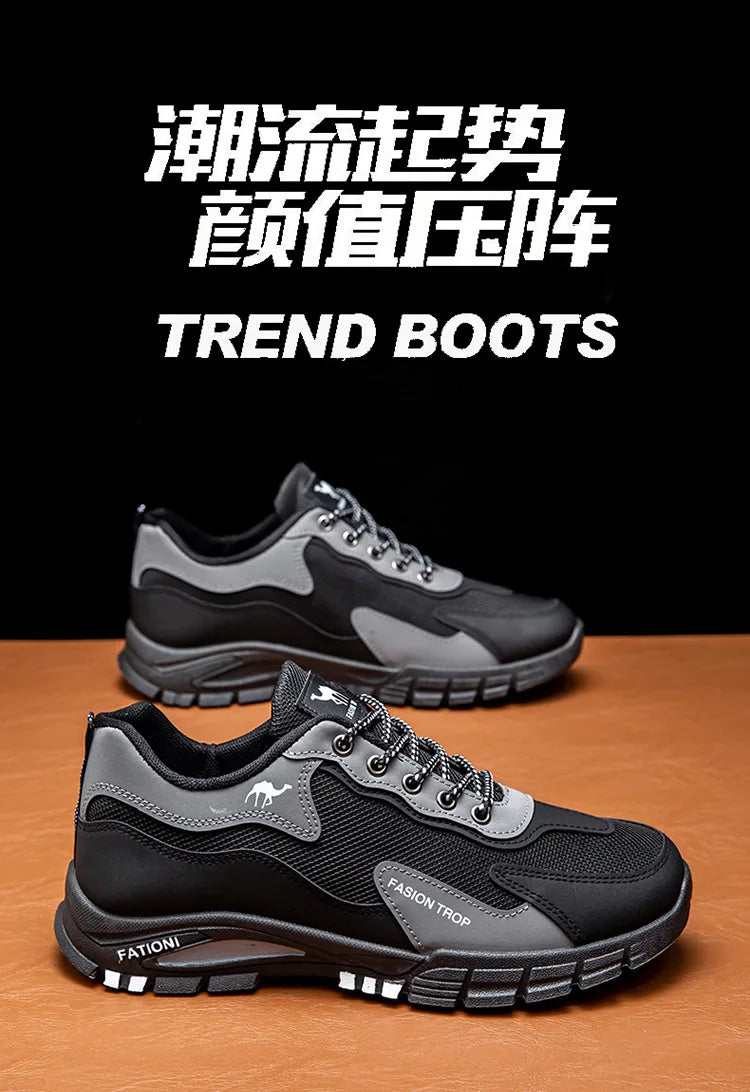 Men's sports and casual outdoor hiking and mountaineering shoes are anti-slip, wear-resistant, comfortable and breathable