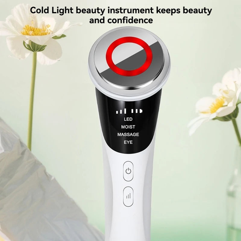 New Four in One Facial Care Device Neck Beauty Device Cold and Hot Compression Skin Revitalization Firming and Deep Cleansing