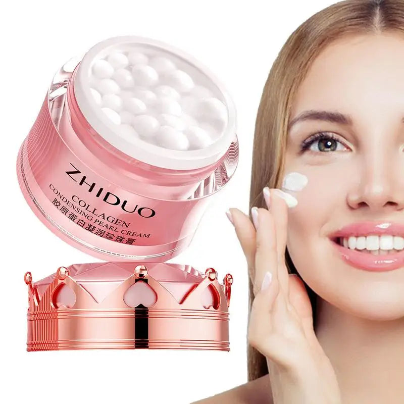 Collagen Moisturizing Pearl Cream Facial Moisturizer Face Care Product Deep Moisturizing Skin Softening Moisturizing Cream