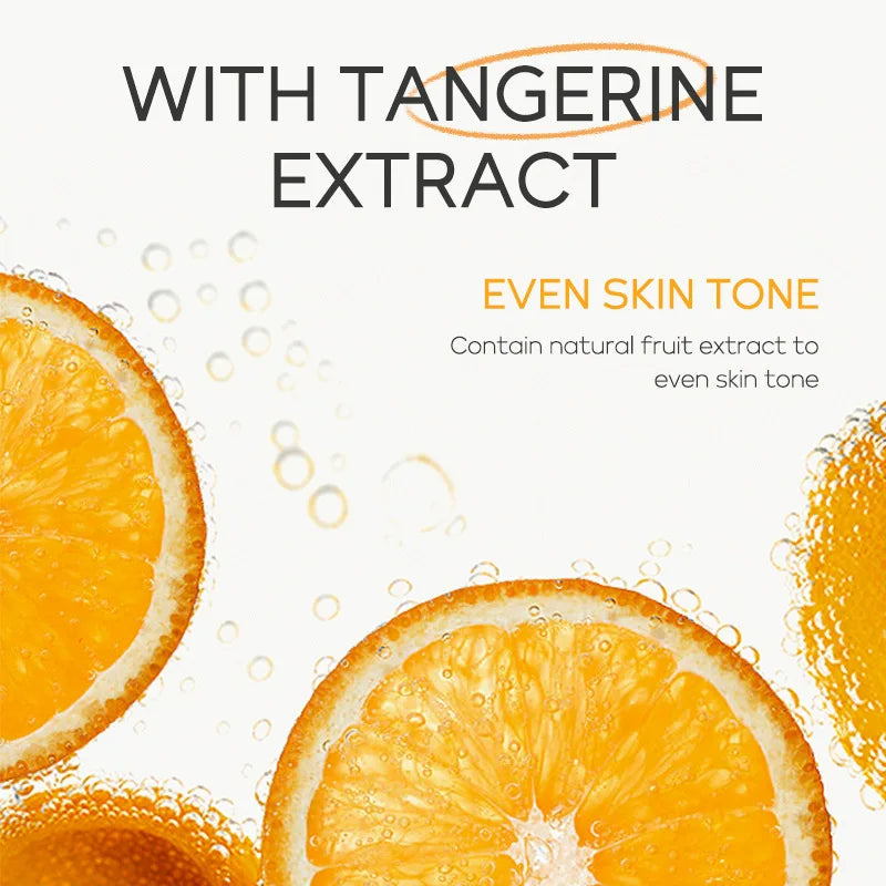 4pcs Vitamin C Skin Care Sets Face Cream Facial Cleanser Essence Spf 50+ VC Sunscreen Moisturizing Refresh Face Care travel Suit