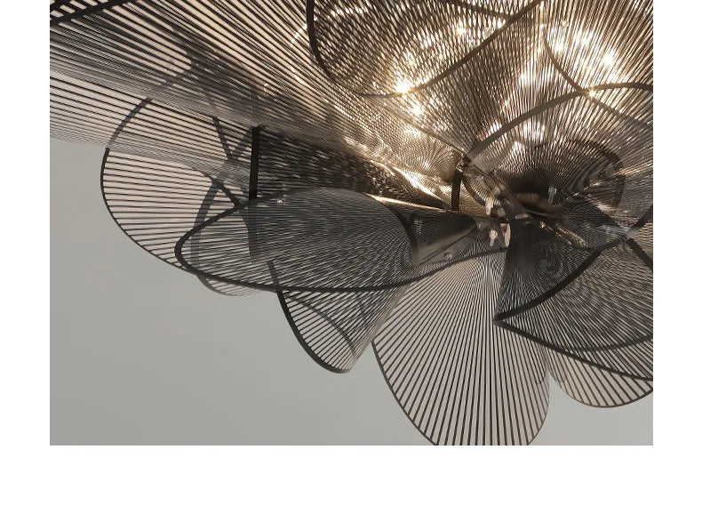 Bedroom light new light luxury modern simple northern Europe advanced sense petal lamps bedroom ceiling light