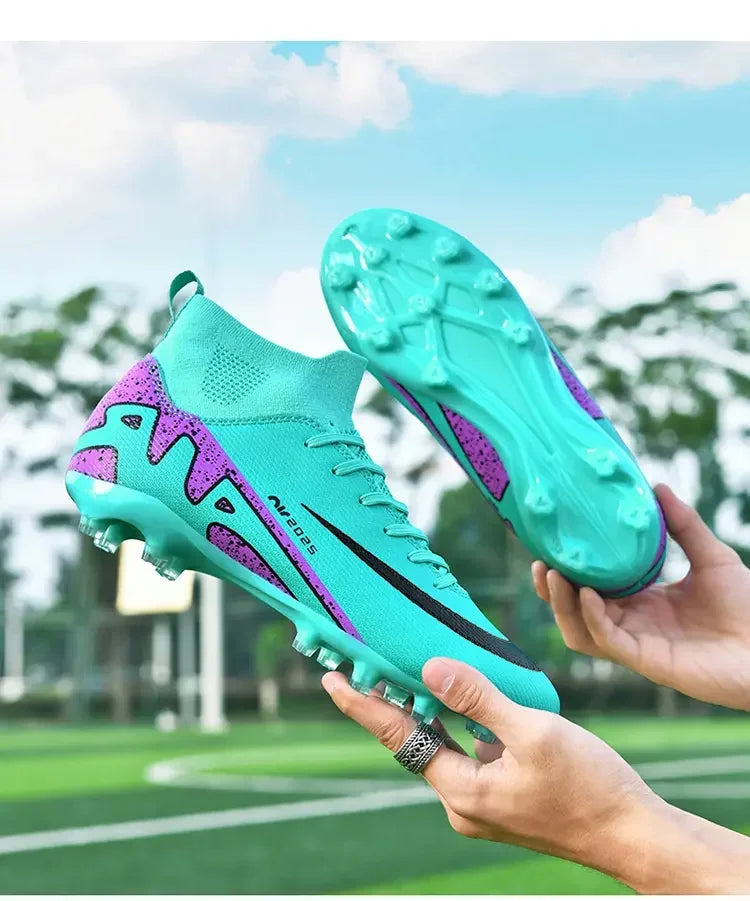 Indoor Competition Football Shoes Outdoor Grass Anti Slip Sports Shoes Light Breathable Casual Shoes Traning Sneakers Teenagers