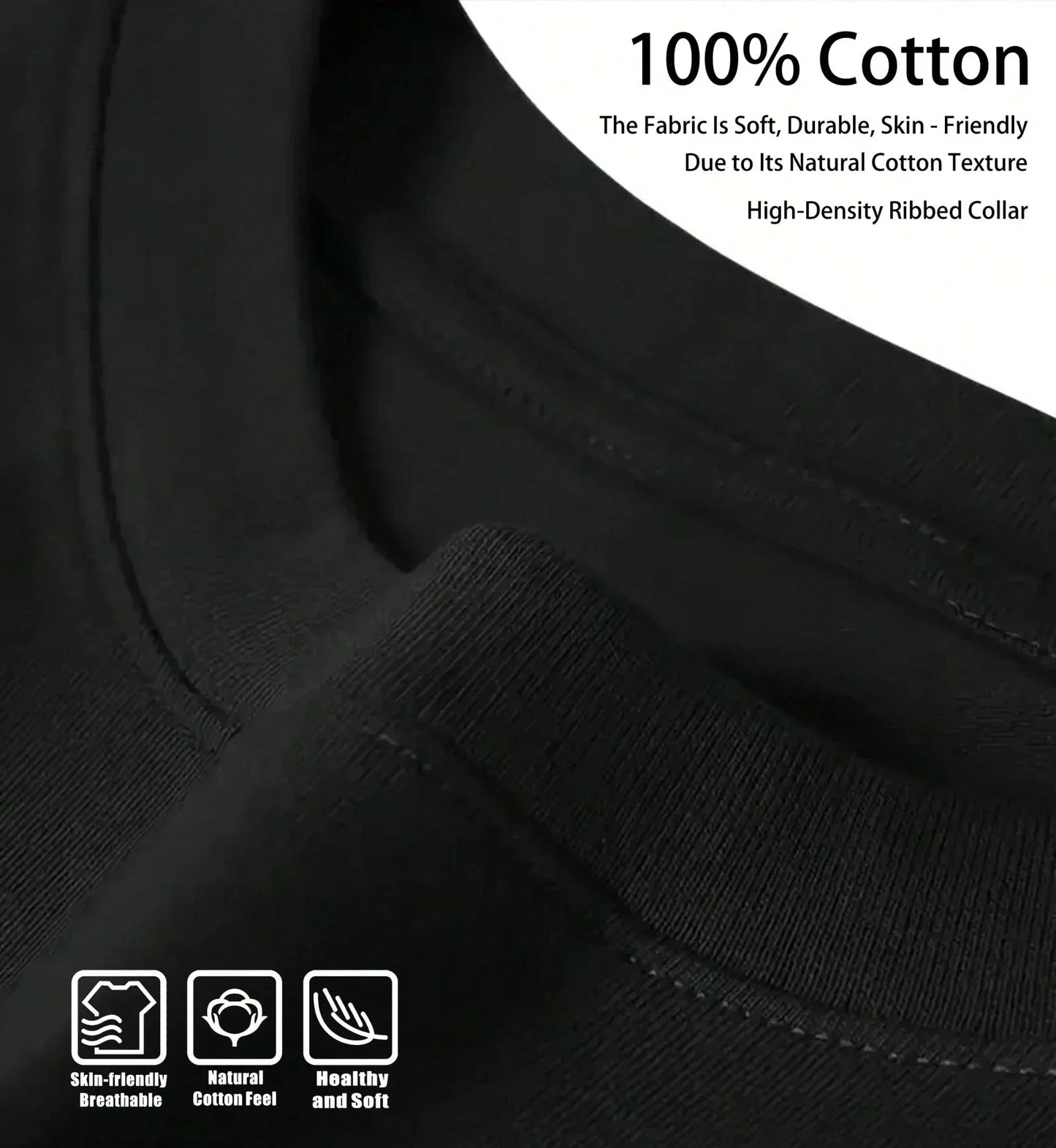 تي شيرت رجالي رياضي خارجي صيفي كاجوال عصري برقبة دائرية وأكمام قصيرة فضفاض ومريح من القطن الخالص ملابس رجالية