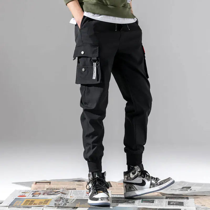 Men Pants Thin Fashion Casual Jogger Pants 2020 Streetwear Cargo Pants Men's Multi-pockets Trousers Fitness Gyms Sweatpants Mens