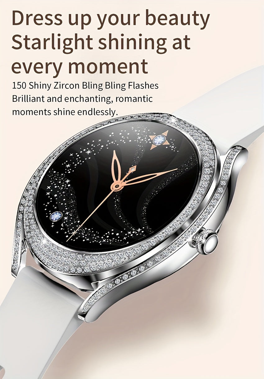 Smart Watch (Answer/Make Call), 128"AMOLED High-definition Color Screen, IP67 Waterproof/ Calculator/ Engineering Test Mode & Shipping Mode/Do Not Disturb Mode/Battery Saver Mode Fitness Watches for Women & Men