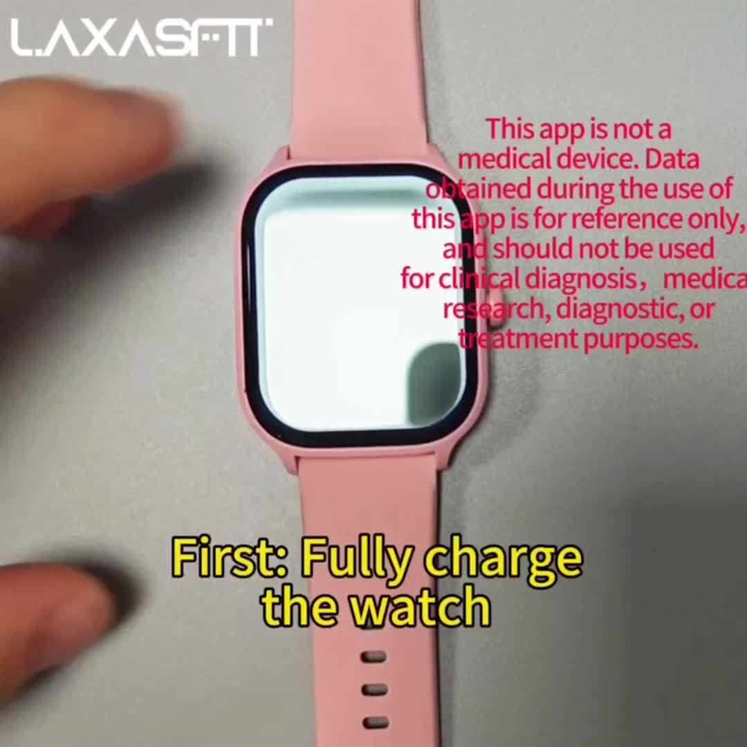 LAXASFIT 2.01" Full Touch Screen Smartwatch - IP68 Waterproof, Wireless 5.3, Fitness Tracker with Call & Text Alerts, 100+ Sports Modes, USB Charging, Compatible with Android/iPhone - Sleek Design for Men & Women, Smart Watch