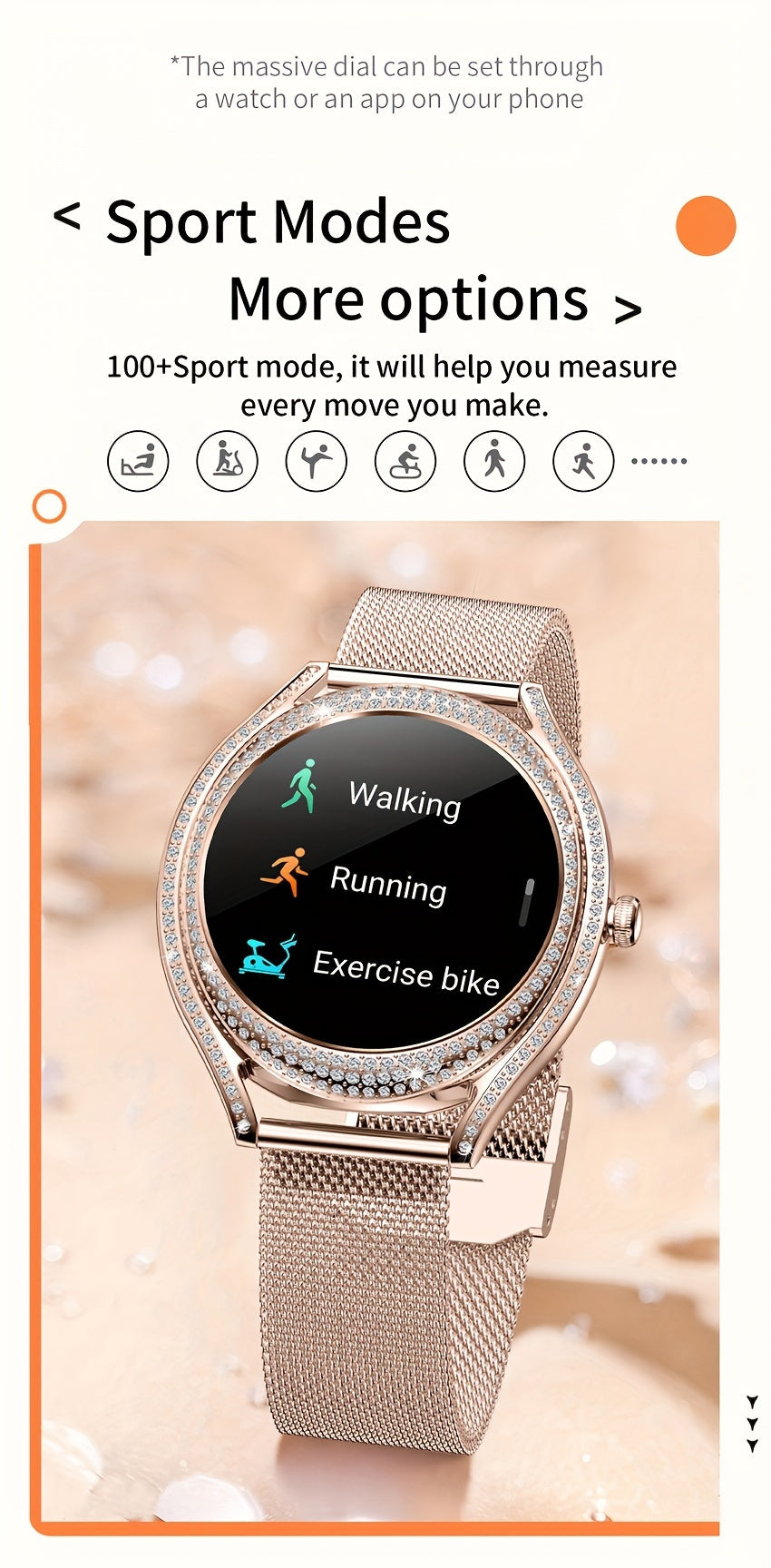 Smart Watch (Answer/Make Call), 128"AMOLED High-definition Color Screen, IP67 Waterproof/ Calculator/ Engineering Test Mode & Shipping Mode/Do Not Disturb Mode/Battery Saver Mode Fitness Watches for Women & Men