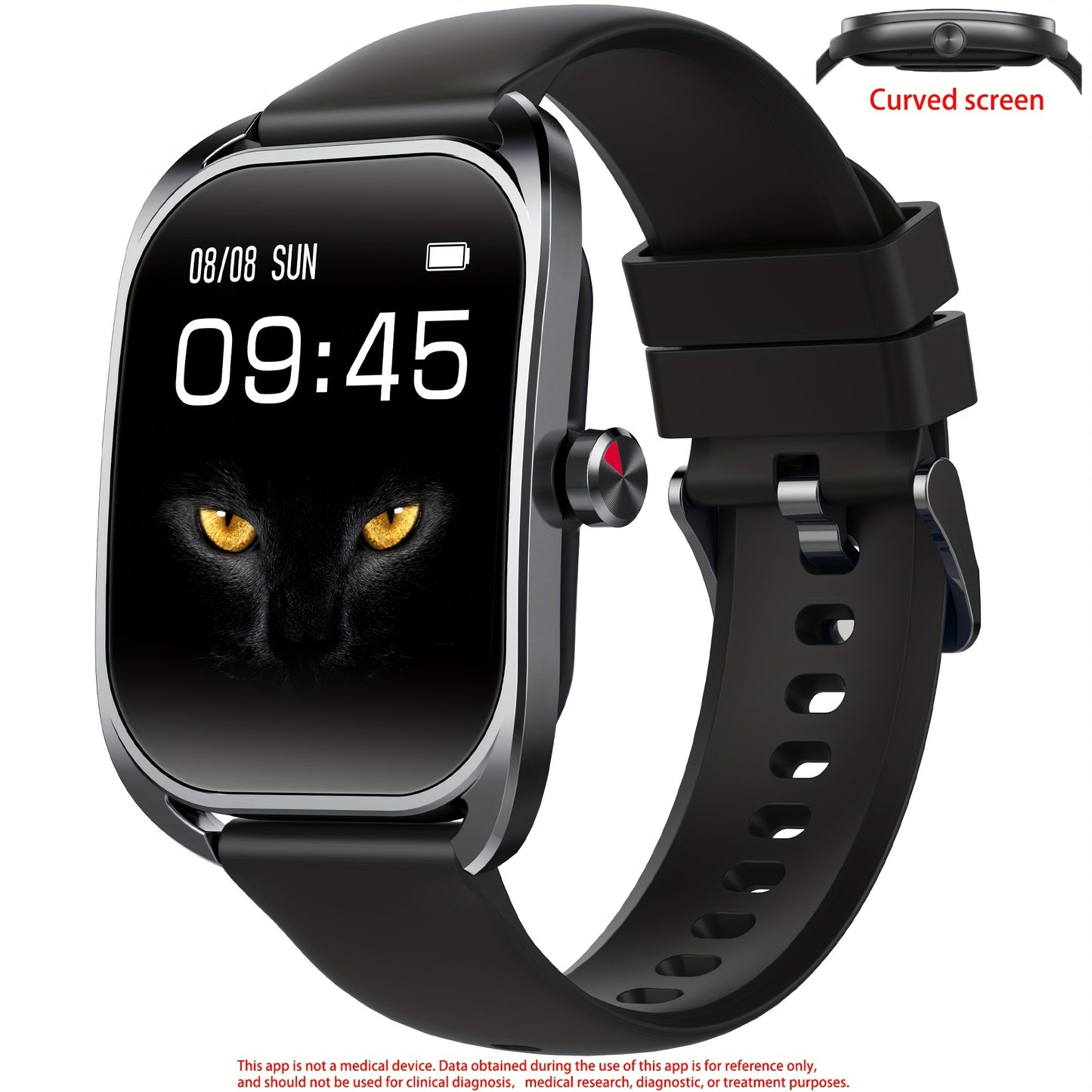 2.01" 3D Curved Big Screen Smart Watch For Men (Answer/Dial Calls), High Quality Men's Outdoor Sports Smart Watch (Receive/Dial Calls), Sports Tracker, Multiple Sports Modes, Compatible With IPhone And Android Phones, Men's G