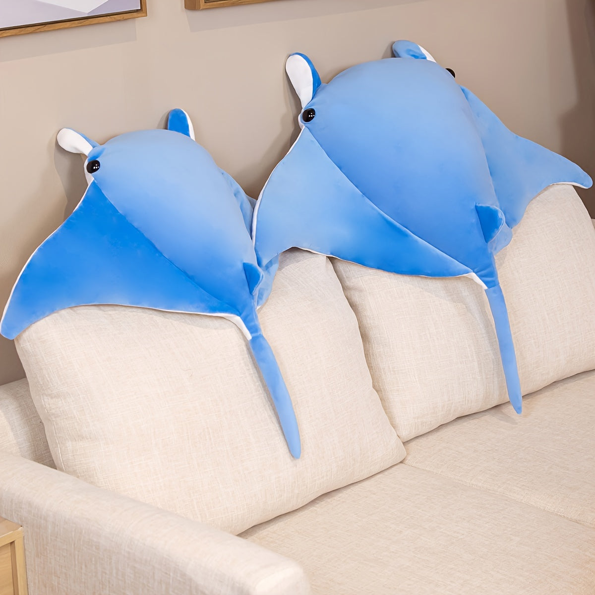 1pc, Batfish Devil Fish Doll Plush Toy, Soft Plush Toy, Plush Pillow, Hugging Pillow, Toys For Kids, Gift For Kids, Birthday Gift, Home/Room/Bed/Sofa/Car Decor