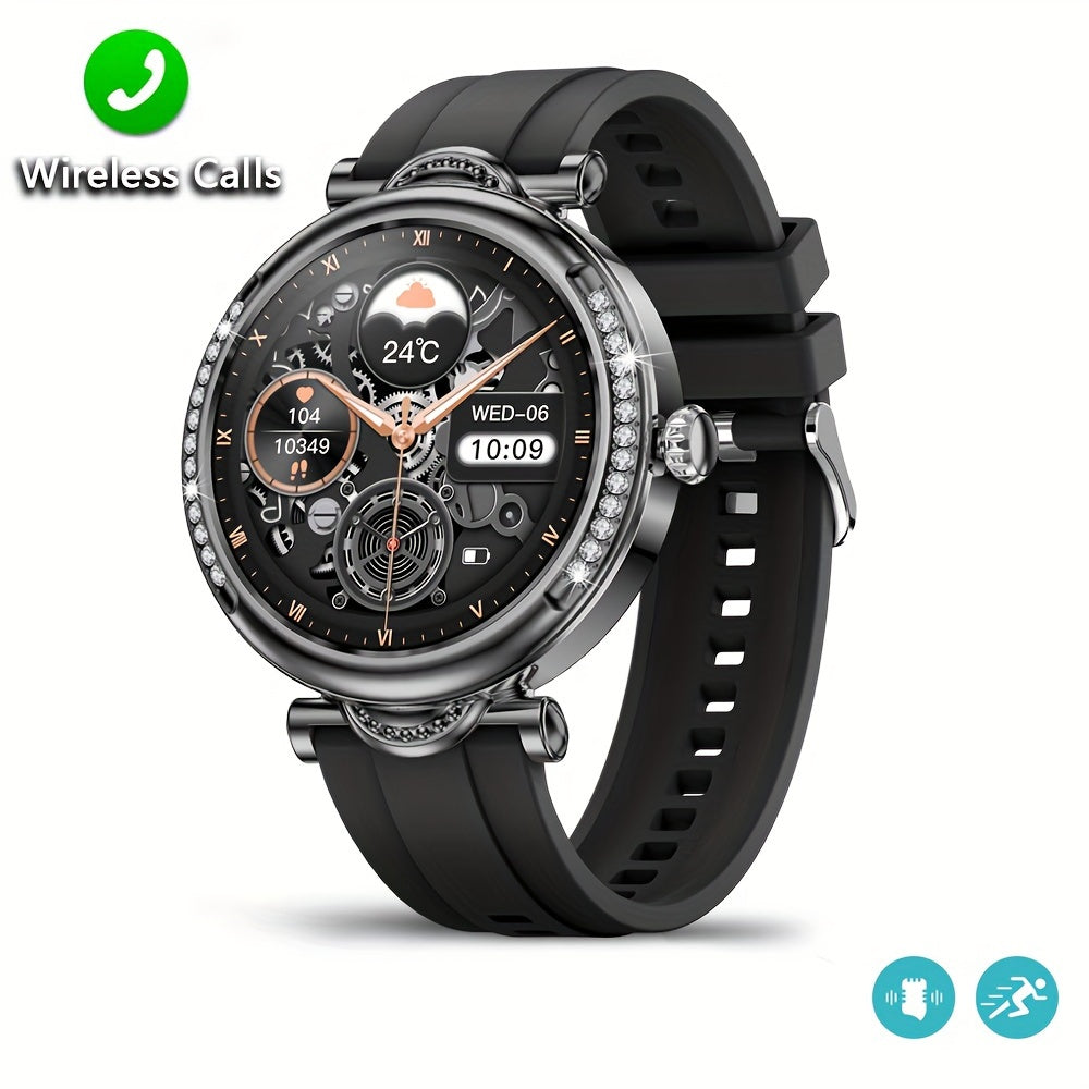 2024 New Wireless Call Smart Watch, 1.27inch Full Touch Screen, Pedometer, Mileage, 100+ Exercise Modes, Weather, Music Control, Remote Photo Taking, Message Alerts, Breathing Exercise, Stopwatch, Timer, Alarm Clock, Fashiona