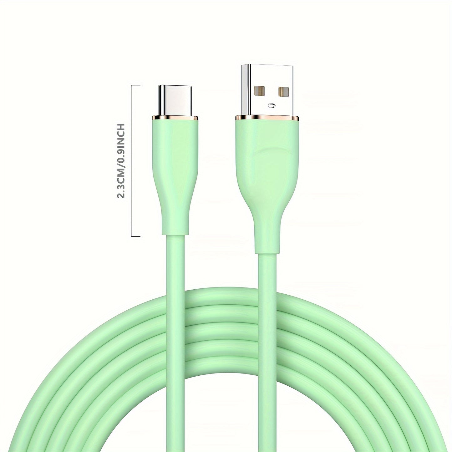 [كابل شحن فائق السرعة] كابل شحن فائق السرعة GICOOK 88 واط - سيليكون ناعم، متين، مرن، عالي السرعة من النوع C إلى USB-C لهواتف Android، متوافق مع Honor وXiaomi وHuawei Mate60 Pro