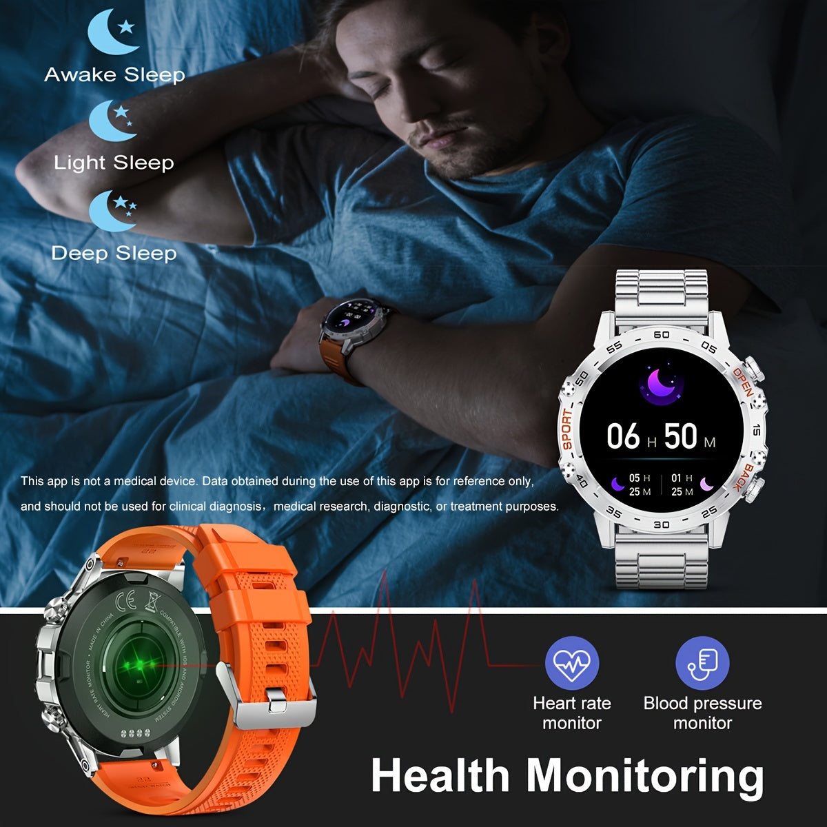 LIGE HD Smart Watch - Stylish Wrist Watches for Women Men with Wireless Call, 1.39" High-Definition Display, Multi-Sports Modes, Information Alerts, Sedentary Reminders, Music Control, Sports Pedometer, and Heart Rate Monitor