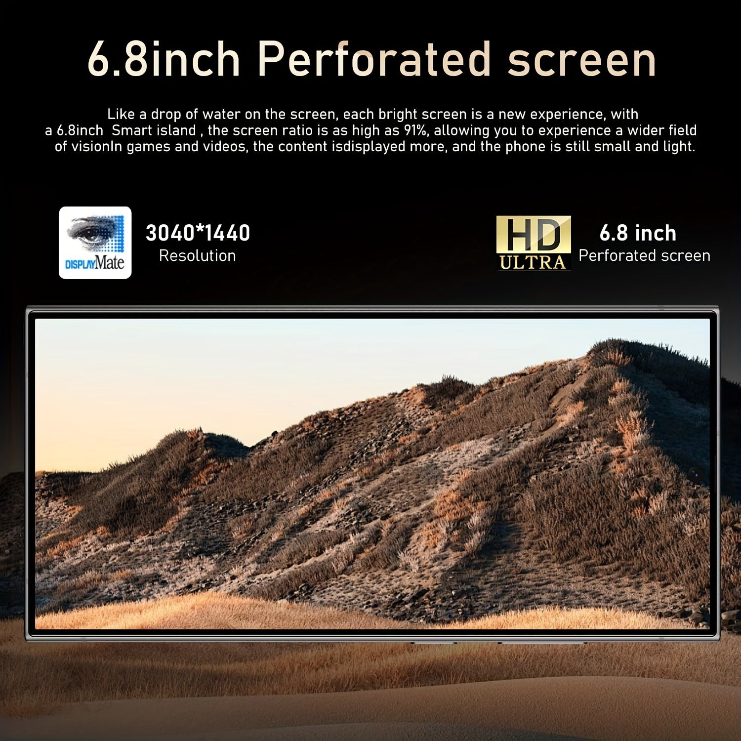 Unlocked Android Phones Cell Phone Android 13 Mobile Phone with Build-in Pen, 8GB+256GB, 6.8" Display