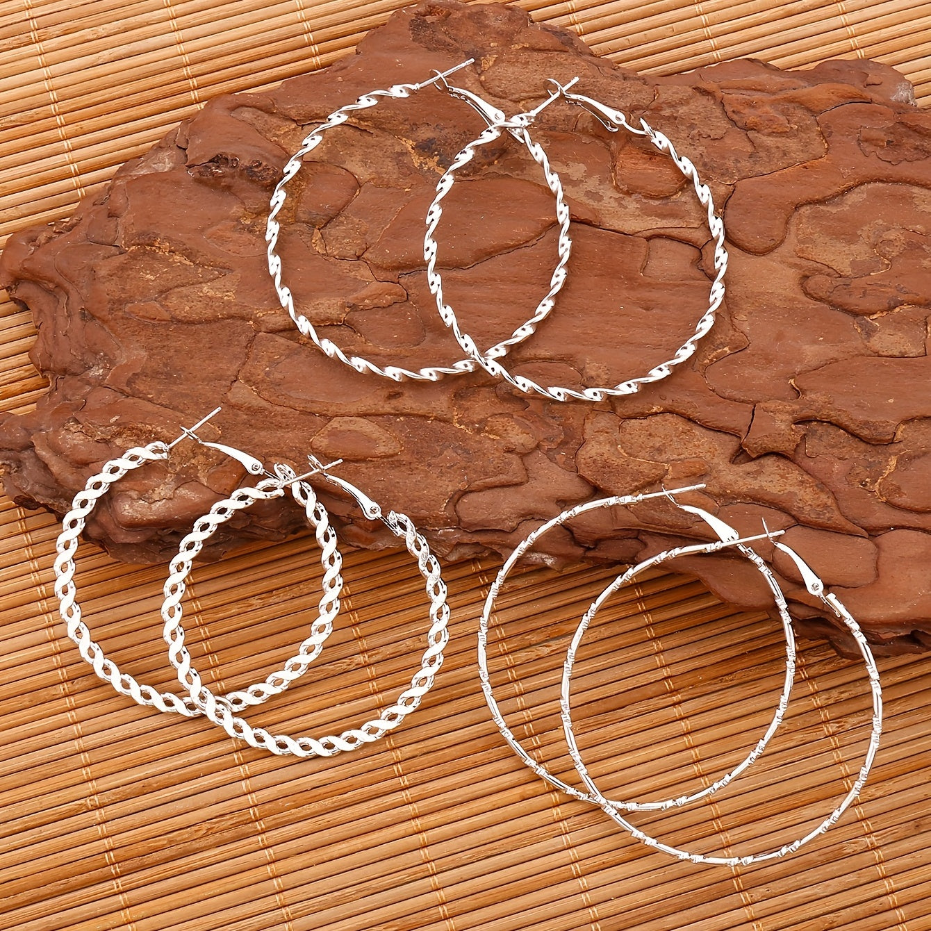 Boho Vintage Style 14K Golden Plated Zinc Alloy Earring Set, Alloy Ear Needle, Non-Feathered Jewelry for Women