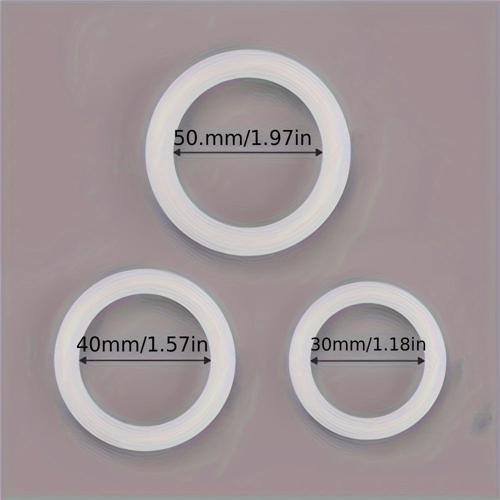 3pcs Set of Luminous Triple Rings for Men - Penis Rings for Delayed Ejaculation, Foreskin Obstruction, and Enhanced Pleasure - Soft Silicone, Ergonomic Design, and Easy to Clean