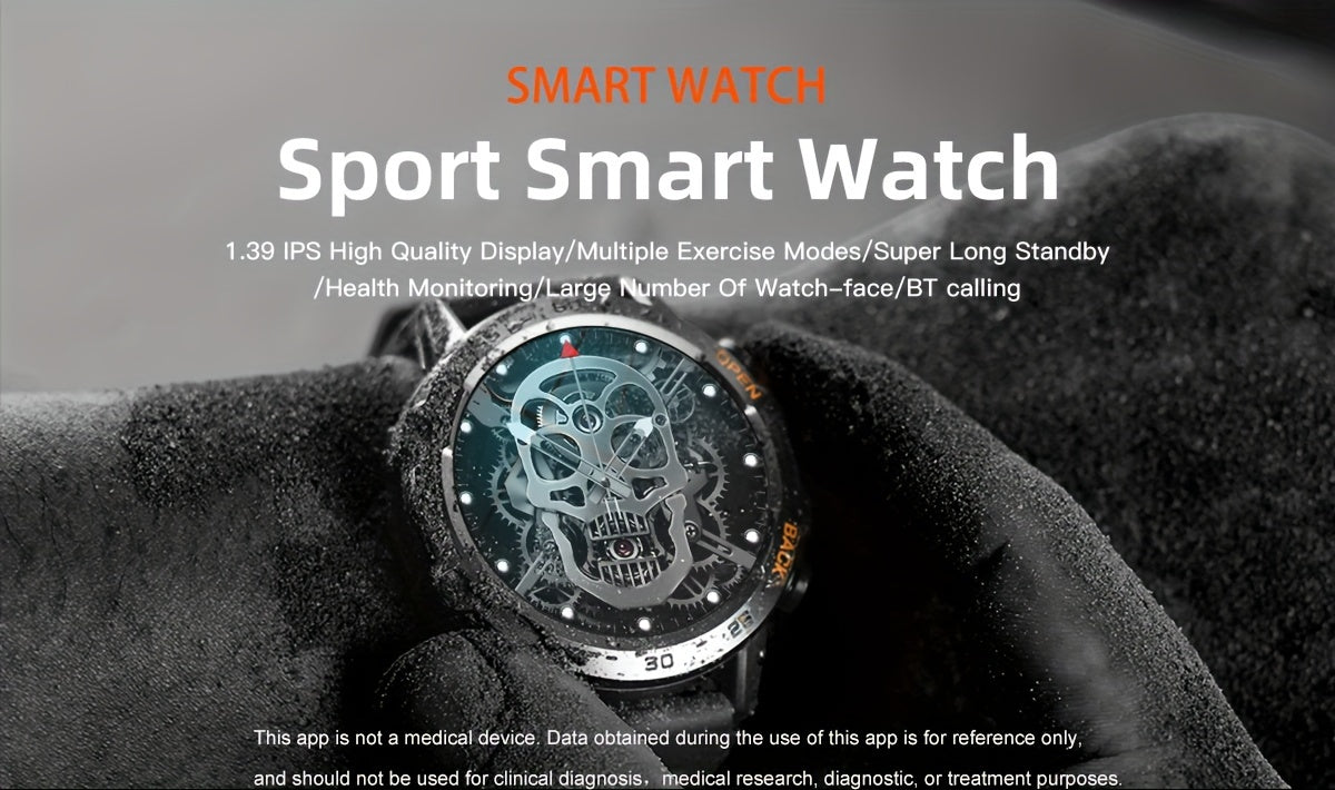 LIGE HD Smart Watch - Stylish Wrist Watches for Women Men with Wireless Call, 1.39" High-Definition Display, Multi-Sports Modes, Information Alerts, Sedentary Reminders, Music Control, Sports Pedometer, and Heart Rate Monitor