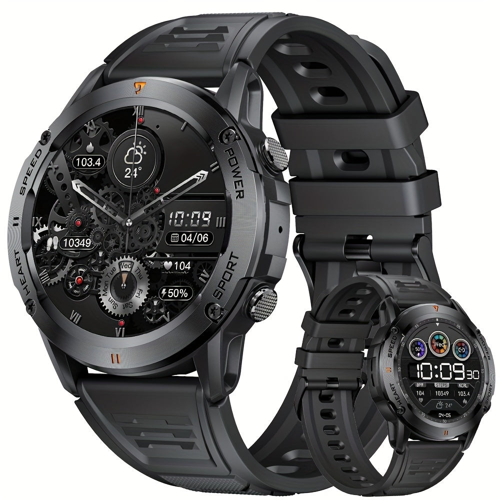 Lige Smart Watch for Men (Answer/Dial Calls) 1.39'' HD Touchscreen Smart watch 400mAh Battery 120 Sports Modes Alarm Clock Music/Camera Control 2 Straps Fitness Watch for Android Phones and iPhone Compatible