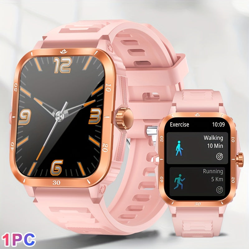 Stylish Multi-Function Smart Watch - Wrist Watches with 1.96" HD Display, 3ATM Waterproof, Wireless Call, Multi Sports Modes, Period Reminder, Weather Forecast, Sleep Monitoring, Sports Pedometer for Android and IOS Devices