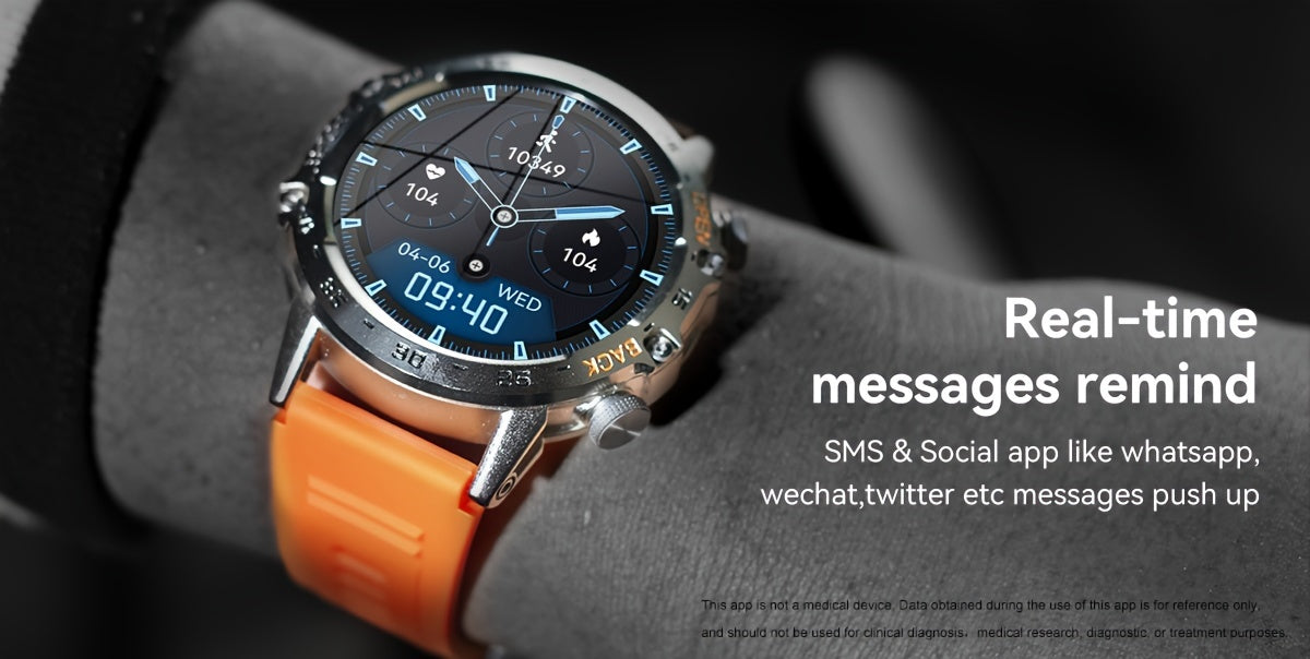 LIGE HD Smart Watch - Stylish Wrist Watches for Women Men with Wireless Call, 1.39" High-Definition Display, Multi-Sports Modes, Information Alerts, Sedentary Reminders, Music Control, Sports Pedometer, and Heart Rate Monitor