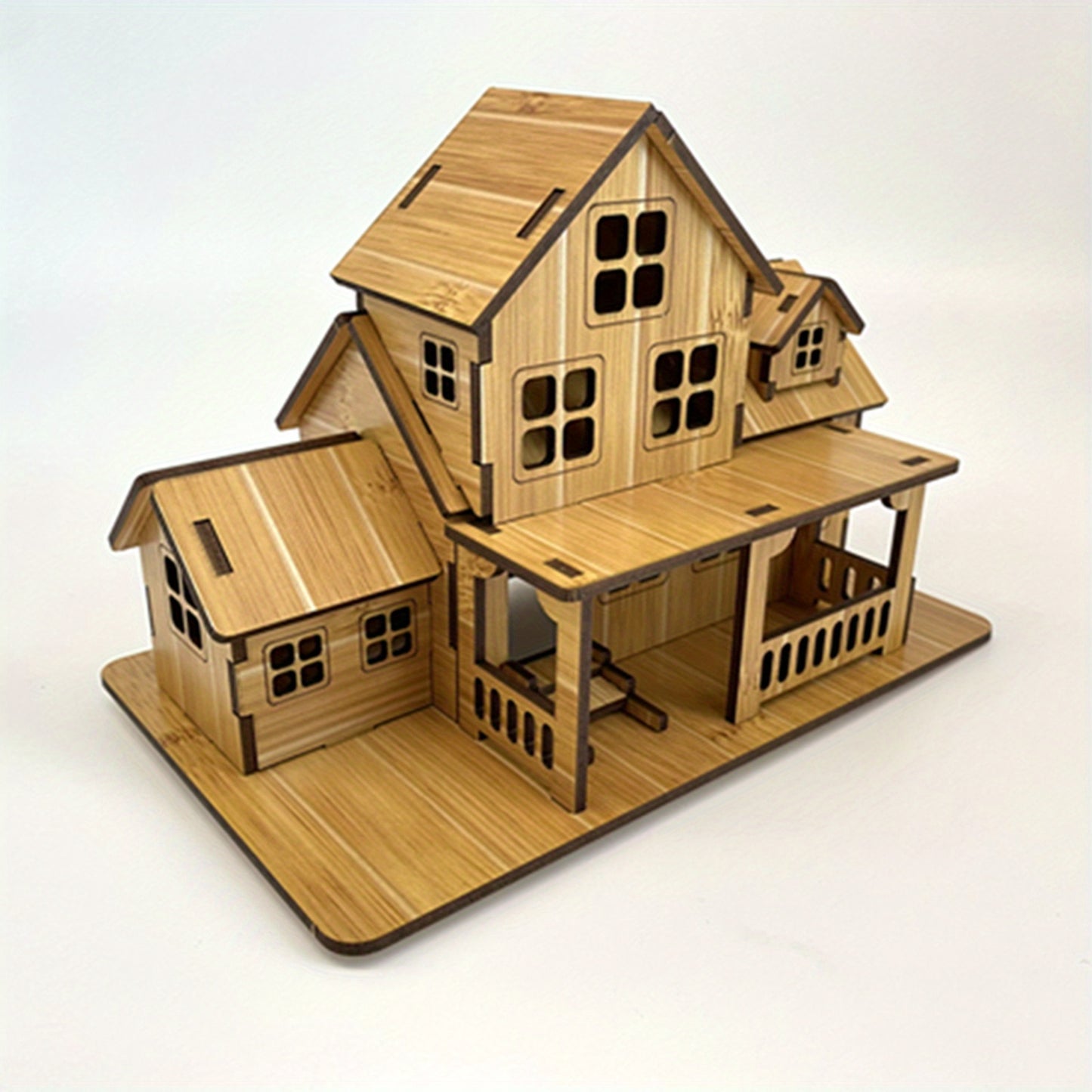 Wooden Puzzle House Model Kits - Educational DIY Toys for Kids and Adults - Laser Cut, Tool-Free Assembly, Creative Learning, Brain Development, and Fun Gifts