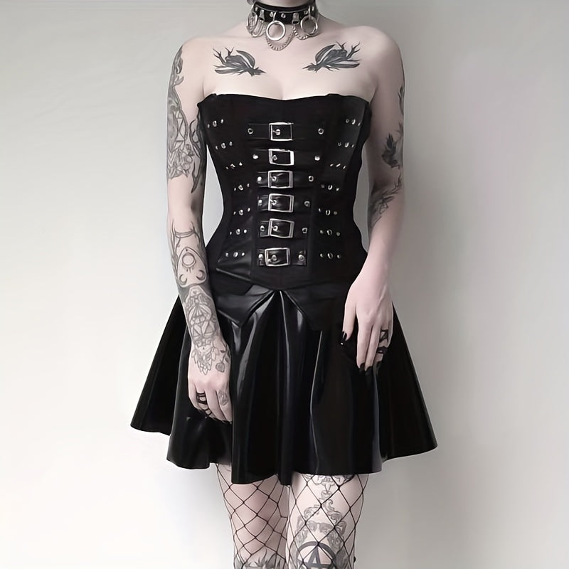 Punk Gothic Choker Necklace Dark Metal Decoration Y2k Choker Neck Jewelry