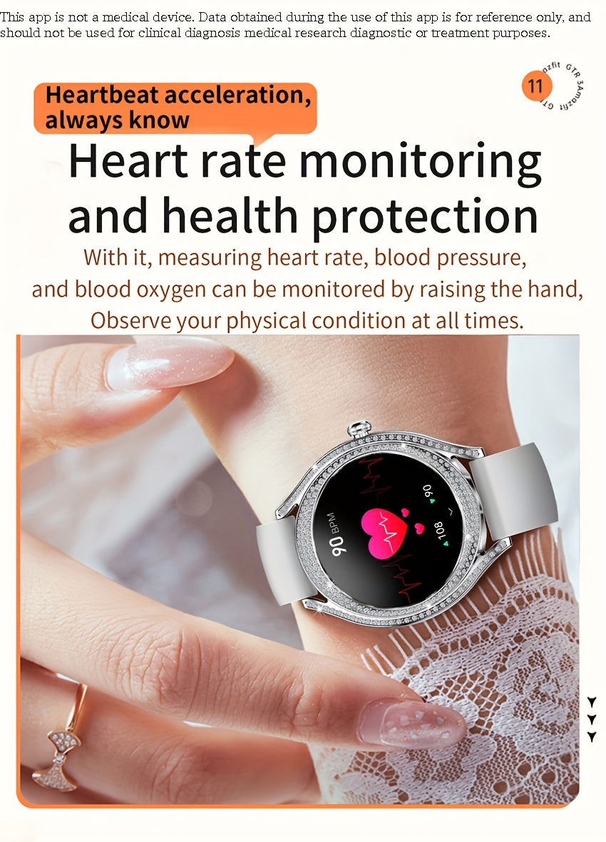 Smart Watch (Answer/Make Call), 128"AMOLED High-definition Color Screen, IP67 Waterproof/ Calculator/ Engineering Test Mode & Shipping Mode/Do Not Disturb Mode/Battery Saver Mode Fitness Watches for Women & Men