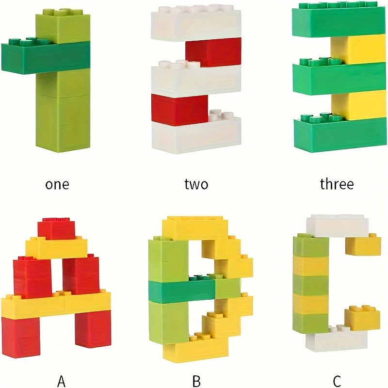 100pcs Building Blocks Set, Educational Toys For Kids, DIY Medium Bricks Gift Set For Boys & Girls (Random Colors) Halloween/Thanksgiving Day/Christmas Gift