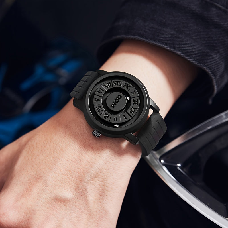 ساعات يد بحزام من السيليكون ومينا من الفولاذ المقاوم للصدأ، هدايا مثالية للنساء والرجال