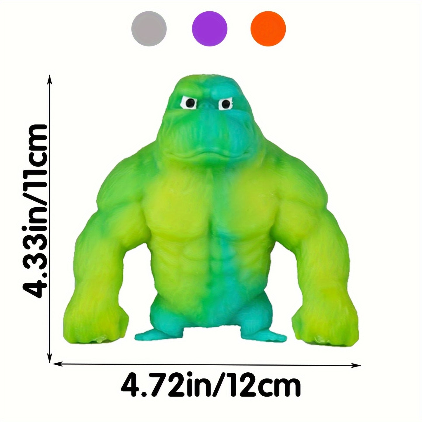 4 Pack Funkee Monkee Mega 4 Pack - Stretch, Squish, And Even Squeeze These Monkeys For Stress Relief - Original Sensory/Fidget Collectible Toys For Kids And Adults Halloween Christmas Gifts