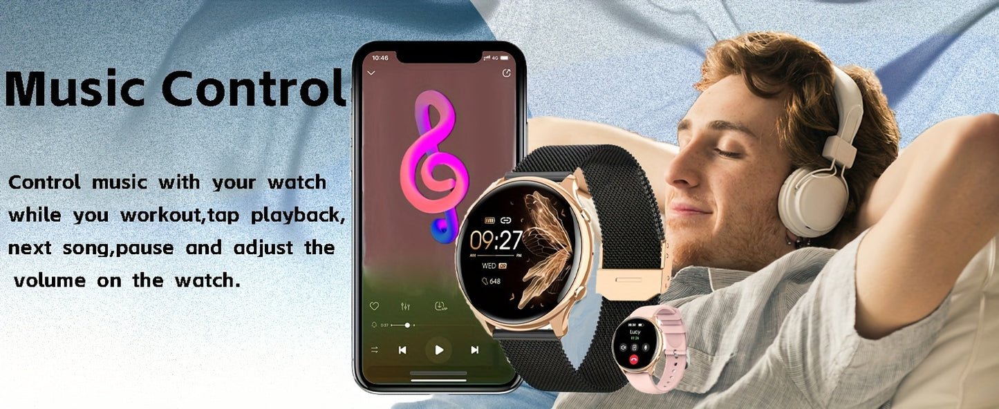 Smart Watches For Women, Answer/Make Calls, 1.39" Smartwatch, 120+ Sports Mode, Pedometer, For Android And IOS, Holiday Gift Idea, For St. Patrick's Day, School Season, Girl's Day
