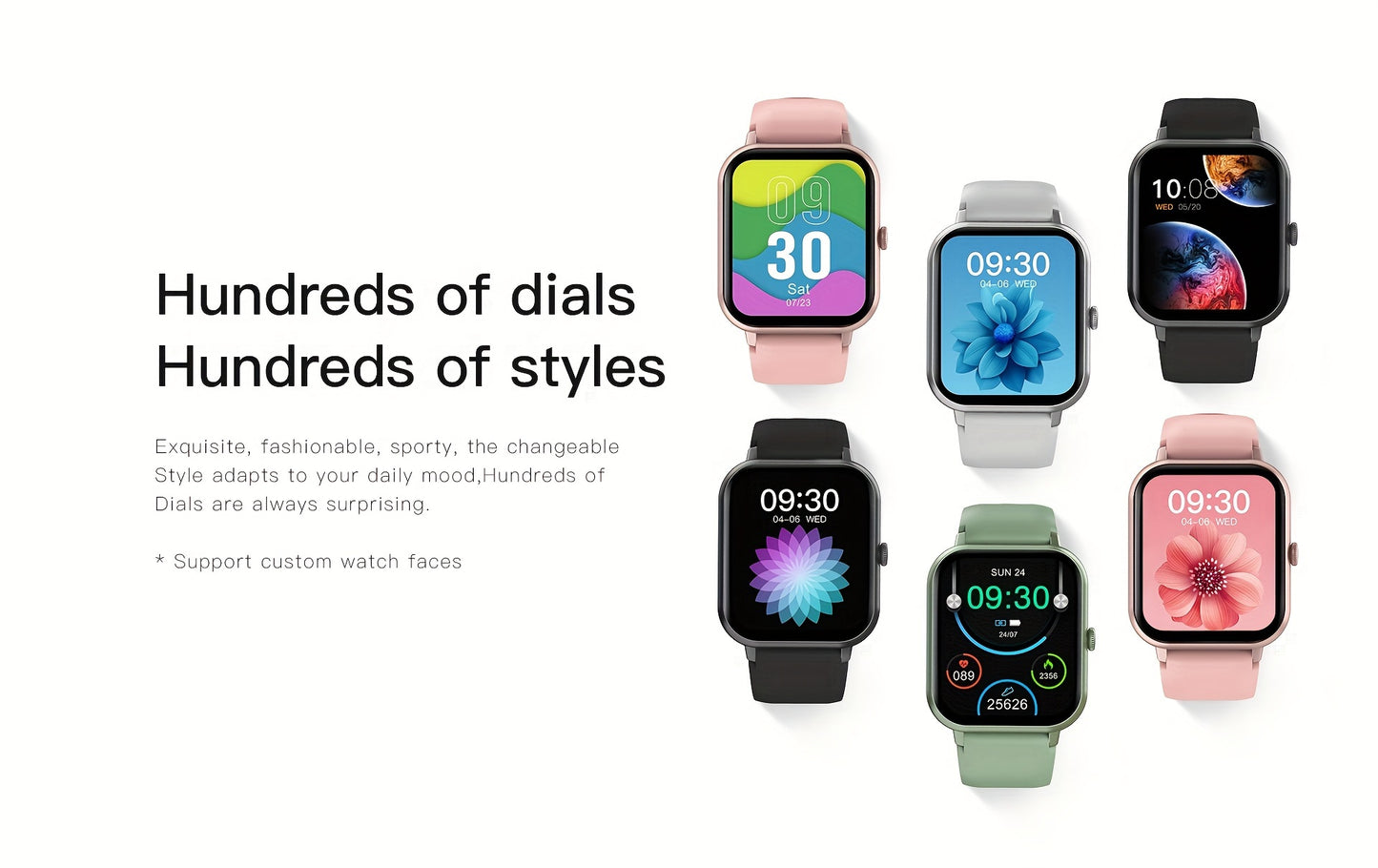 100+ Sports Modes Smartwatch - Fitness Tracker For Android/Phones, Men And Women - Smart Activity Watch For Making/Receiving Calls