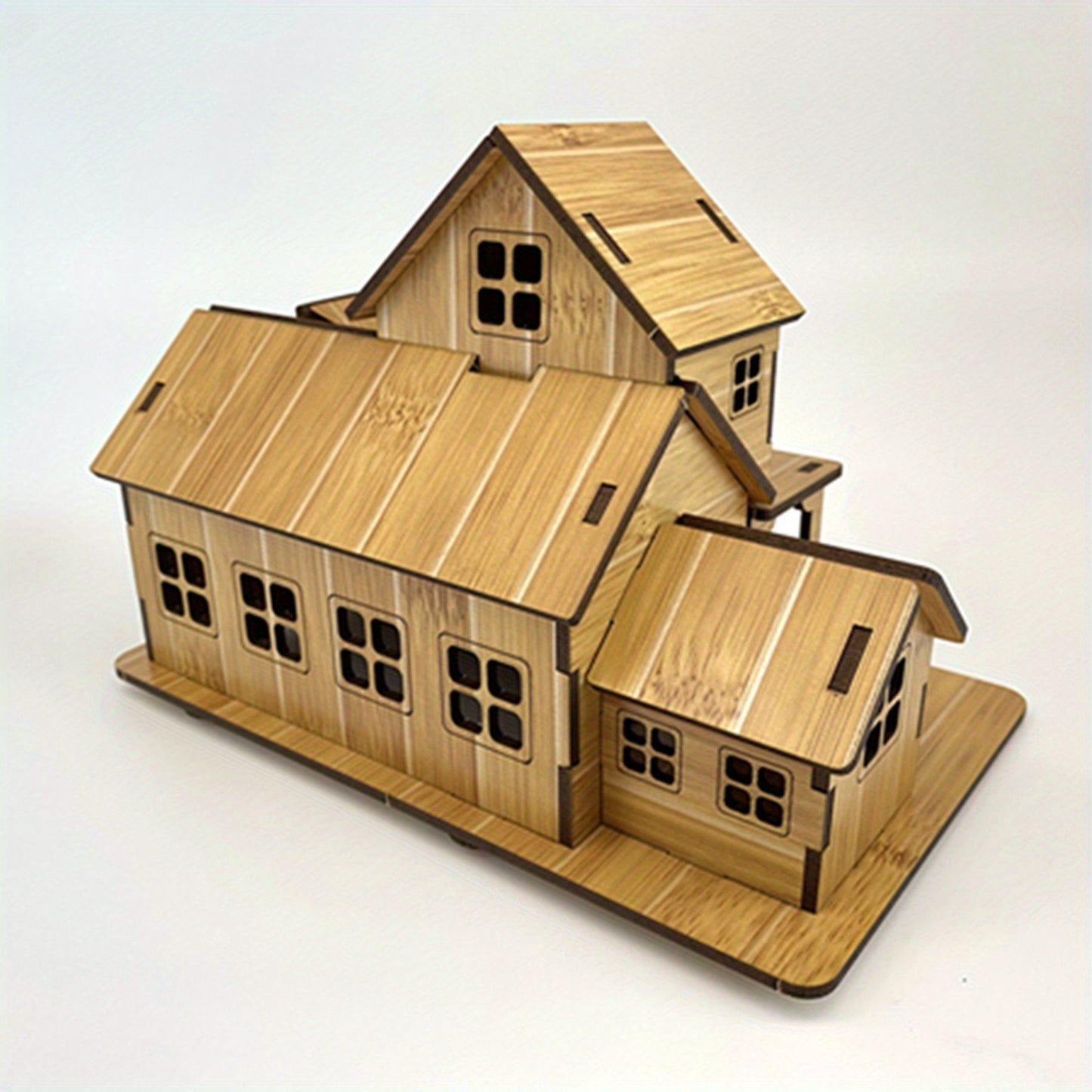 Wooden Puzzle House Model Kits - Educational DIY Toys for Kids and Adults - Laser Cut, Tool-Free Assembly, Creative Learning, Brain Development, and Fun Gifts